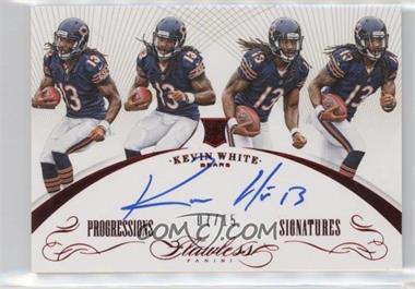 2015 Panini Flawless - Flawless Progressions Signatures - Ruby #FPS-KW - Kevin White /15