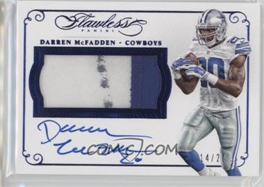 2015 Panini Flawless - Patches Autographs - Blue #PA-DM.1 - Darren McFadden /20