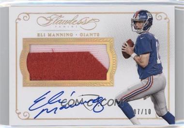 2015 Panini Flawless - Patches Autographs - Gold #PA-EM - Eli Manning /10