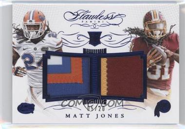 2015 Panini Flawless - Rookie College/NFL Dual Patches - Blue #RDP-MJ - Matt Jones /20