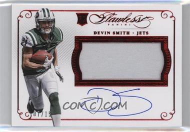 2015 Panini Flawless - Rookie Patches Autographs - Ruby #RPA-DS - Devin Smith /15