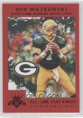 2015 Panini Gridiron Kings - [Base] - Red Frame #192 - All Time Stat Kings - Don Majkowski