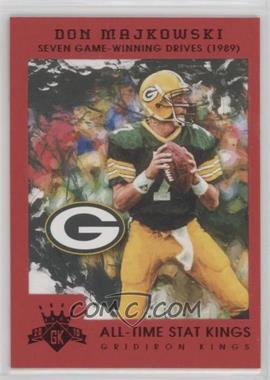 2015 Panini Gridiron Kings - [Base] - Red Frame #192 - All Time Stat Kings - Don Majkowski