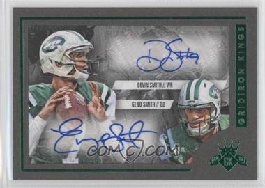2015 Panini Gridiron Kings - Dual Signatures - Green Frame #DS-GSDS - Geno Smith, Devin Smith /5