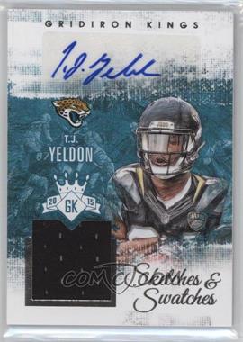 2015 Panini Gridiron Kings - Sketches and Swatches #SK-TJ - T.J. Yeldon /249
