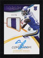 Rookie Patch Autographs - Stefon Diggs #/25