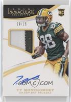 Rookie Patch Autographs - Ty Montgomery #/25