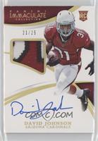 Rookie Patch Autographs - David Johnson #/25