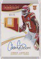 Rookie Patch Autographs - Chris Conley #/25