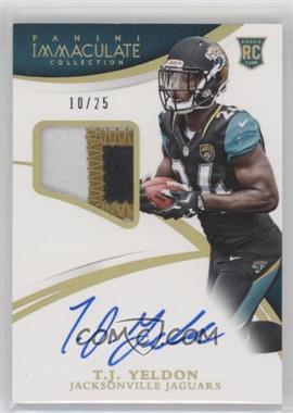 2015 Panini Immaculate Collection - [Base] - Gold #154 - Rookie Patch Autographs - T.J. Yeldon /25