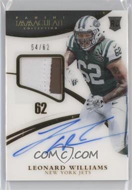 2015 Panini Immaculate Collection - [Base] - Numbers #162 - Rookie Patch Autographs - Leonard Williams /62