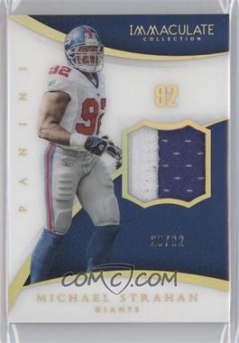 2015 Panini Immaculate Collection - [Base] - Numbers #81 - Michael Strahan /92