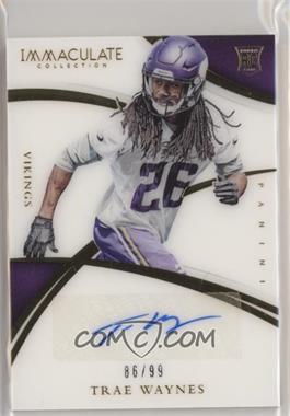 2015 Panini Immaculate Collection - [Base] #108 - Rookie Autographs - Trae Waynes /99
