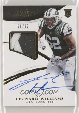 2015 Panini Immaculate Collection - [Base] #162 - Rookie Patch Autographs - Leonard Williams /99