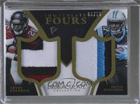 Tevin Coleman, Devin Funchess, Garrett Grayson, Jameis Winston #/15