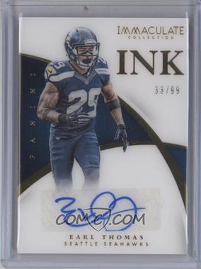 2015 Panini Immaculate Collection - Immaculate Ink #II-ET - Earl Thomas /99