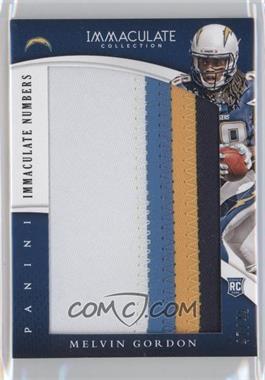 2015 Panini Immaculate Collection - Immaculate Jumbos - Numbers #IJ-MG - Melvin Gordon /49