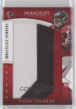 2015 Panini Immaculate Collection - Immaculate Jumbos - Numbers #IJ-TC - Tevin Coleman /50