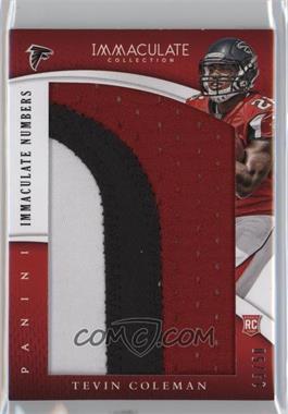 2015 Panini Immaculate Collection - Immaculate Jumbos - Numbers #IJ-TC - Tevin Coleman /50