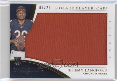 2015 Panini Immaculate Collection - Rookie Player Caps #RPC-JL - Jeremy Langford /25