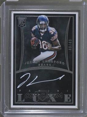 2015 Panini Luxe - Framed Rookie Autographs - Silver #RA-JL - Jeremy Langford /49