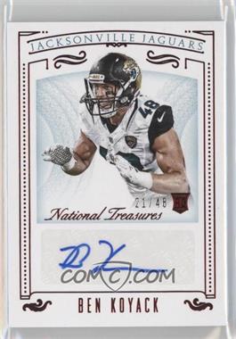 2015 Panini National Treasures - [Base] - Jersey Number Red #145 - Rookie Signatures - Ben Koyack /48