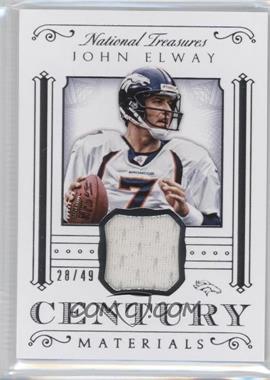 2015 Panini National Treasures - Century Materials #CM-EL - John Elway /49