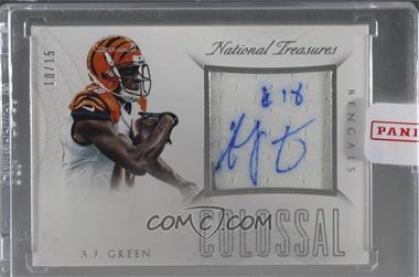 2015 Panini National Treasures - Colossal Materials Signatures #COS-AJ - A.J. Green /15 [Uncirculated]