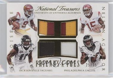 2015 Panini National Treasures - Friends and Foes Quad - Prime #FF-LA - Marqise Lee, Nelson Agholor /25