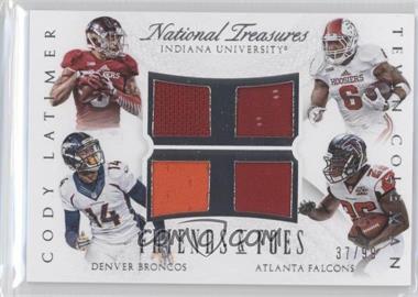 2015 Panini National Treasures - Friends and Foes Quad #FF-LC - Cody Latimer, Tevin Coleman /99