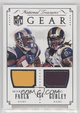 2015 Panini National Treasures - NFL Gear Combos #GC-FG - Marshall Faulk, Todd Gurley II /25