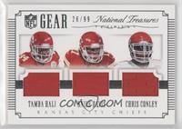 Tamba Hali, Knile Davis, Chris Conley #/99