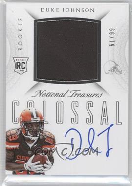 2015 Panini National Treasures - Rookie Colossal Materials Signatures #RCO-DU - Duke Johnson /99