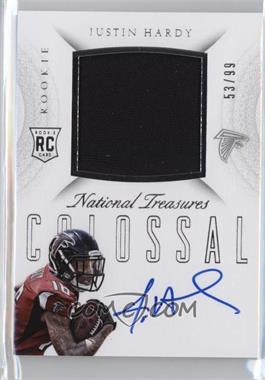 2015 Panini National Treasures - Rookie Colossal Materials Signatures #RCO-JH - Justin Hardy /99