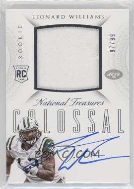 2015 Panini National Treasures - Rookie Colossal Materials Signatures #RCO-LW - Leonard Williams /99