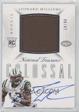 2015 Panini National Treasures - Rookie Colossal Materials Signatures #RCO-LW - Leonard Williams /99