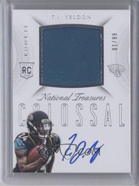 2015 Panini National Treasures - Rookie Colossal Materials Signatures #RCO-TJ - T.J. Yeldon /99