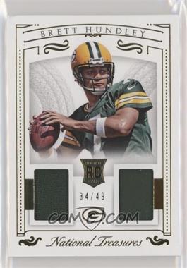 2015 Panini National Treasures - Rookie Dual Materials - Gold #RDM-BH - Brett Hundley /49