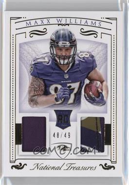 2015 Panini National Treasures - Rookie Dual Materials - Gold #RDM-MW - Maxx Williams /49