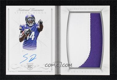 2015 Panini National Treasures - Rookie Jumbo Material Signature Booklets Vertical - Prime #RBV-SD - Stefon Diggs /99 [EX to NM]