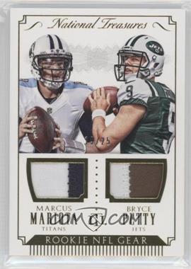 2015 Panini National Treasures - Rookie NFL Gear Combo - Prime #RNGC-MP - Marcus Mariota, Bryce Petty /25