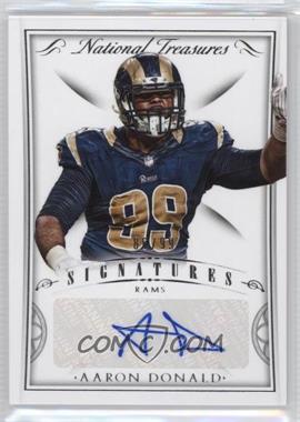 2015 Panini National Treasures - Signatures #SIG-AD - Aaron Donald /99