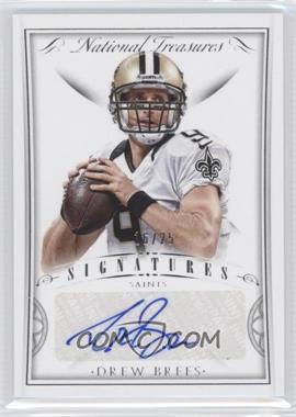 2015 Panini National Treasures - Signatures #SIG-DB - Drew Brees /25