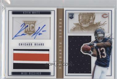 2015 Panini Playbook - [Base] - Gold Signatures #86 - Rookies Booklet - Kevin White /99