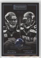 Marshawn Lynch, Russell Wilson #/99