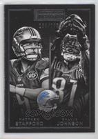 Calvin Johnson, Matthew Stafford [EX to NM] #/299