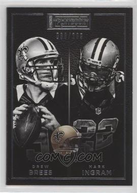 2015 Panini Playbook - [Base] #7 - Drew Brees, Mark Ingram /299