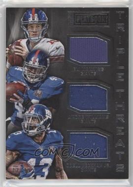 2015 Panini Playbook - Triple Threats #TT-NYG - Eli Manning, Andre Williams, Odell Beckham Jr. /49