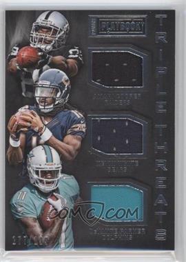 2015 Panini Playbook - Triple Threats #TT-RWR - Amari Cooper, Kevin White, DeVante Parker /199