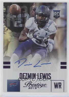 2015 Panini Prestige - [Base] - Extra Points Purple Signatures #232 - Rookie - Dezmin Lewis /100